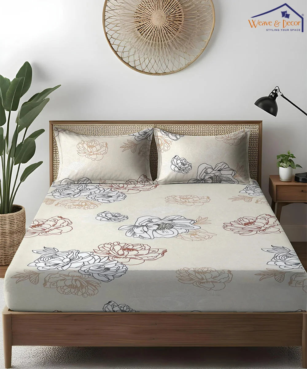 Daisy Drift  King Size Bedsheet With 2 Pillow Cover