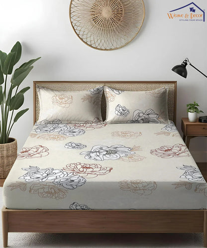 Daisy Drift  King Size Bedsheet With 2 Pillow Cover