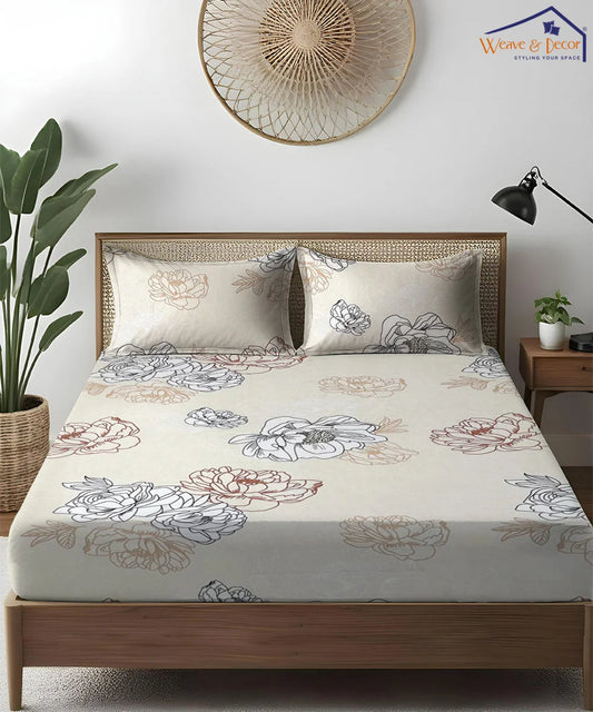 Daisy Drift  King Size Bedsheet With 2 Pillow Cover