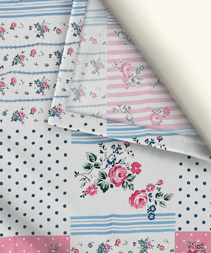 Blush Garden Super King Fitted Bedsheet With 2 Pillow Covers