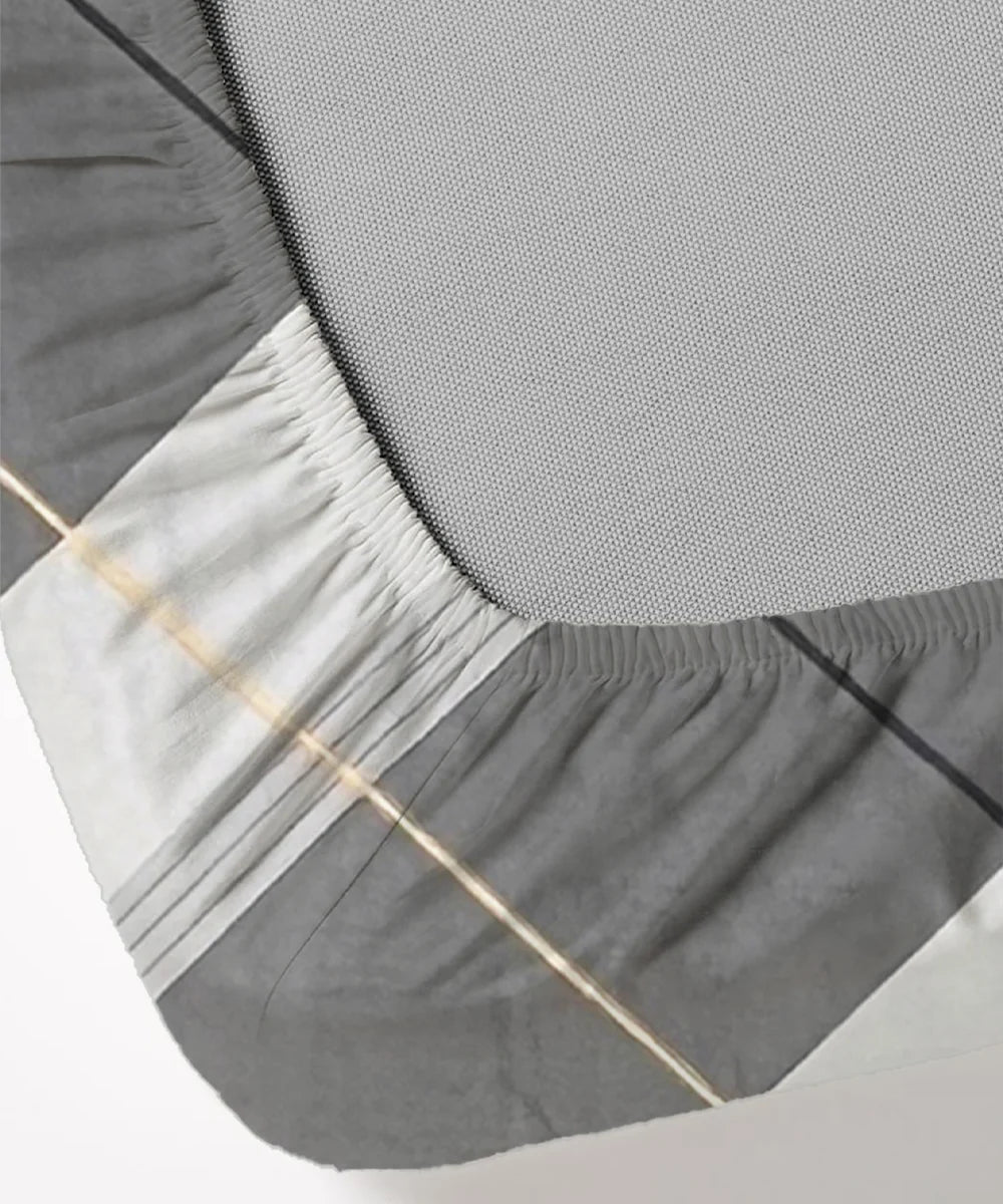 Modern Tempo King Size Bedsheet With 2 Pillow Cover