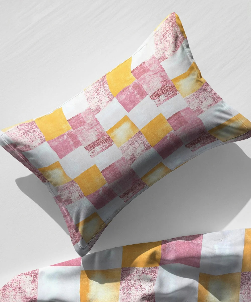 Blush Reverie King Size Bedsheet With 2 Pillow Cover