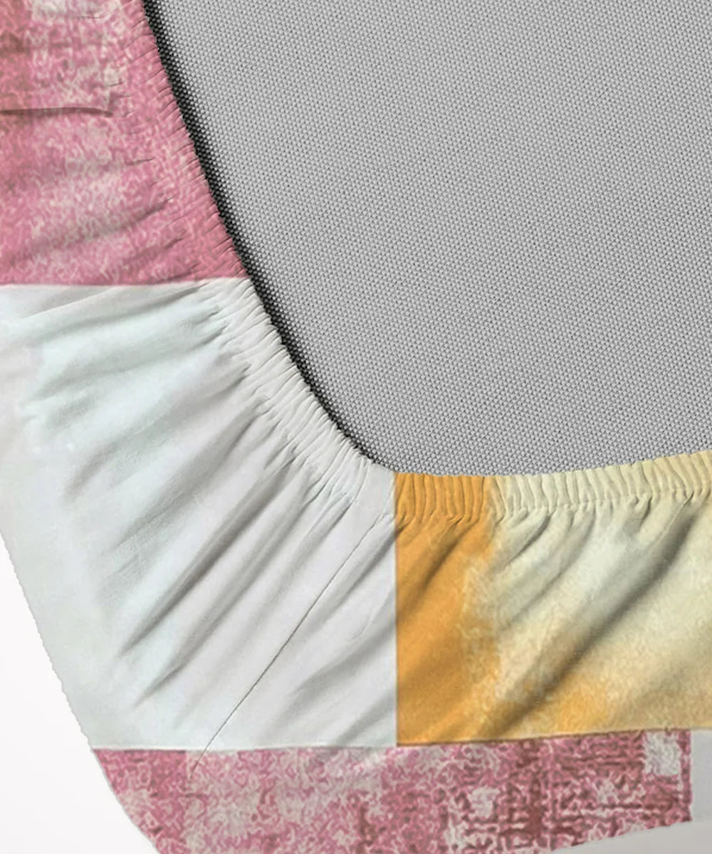 Blush Reverie King Size Bedsheet With 2 Pillow Cover