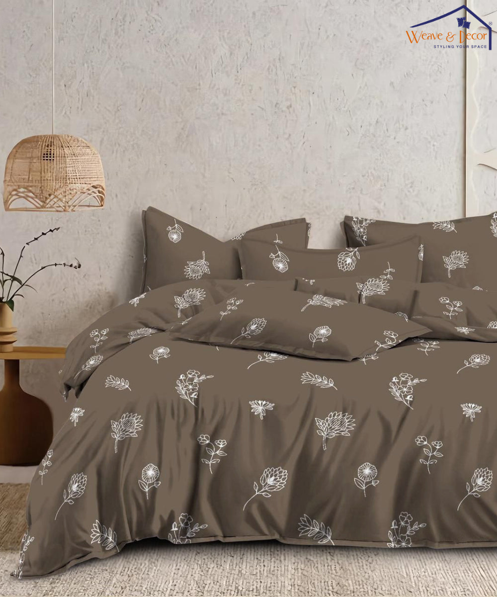 Brown  single fitted bedsheets 