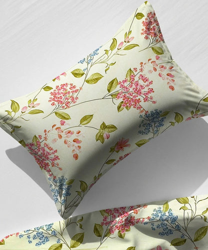 Garden Breeze King Size Bedsheet With 2 Pillow Cover