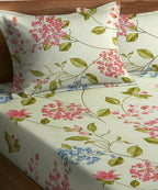 Garden Breeze King Size Bedsheet With 2 Pillow Cover