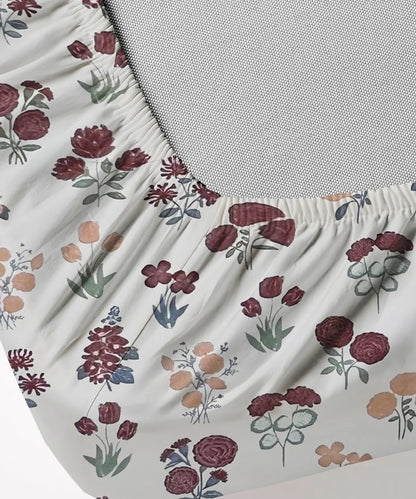 Autumn Bloom Flat Bedsheet With Pillow Covers