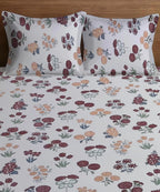 Autumn Bloom Flat Bedsheet With Pillow Covers