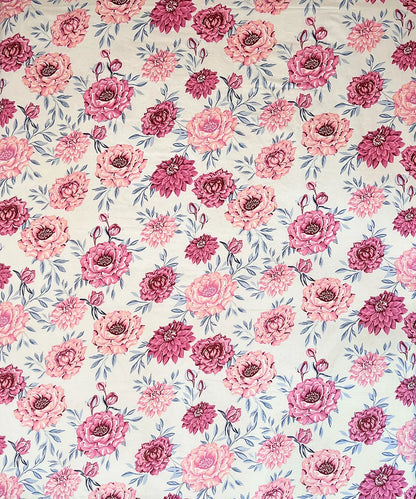 Floral CharmKing Size Bedsheet With 2 Pillow Cover