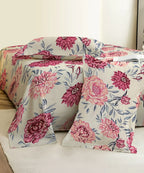 Floral CharmKing Size Bedsheet With 2 Pillow Cover