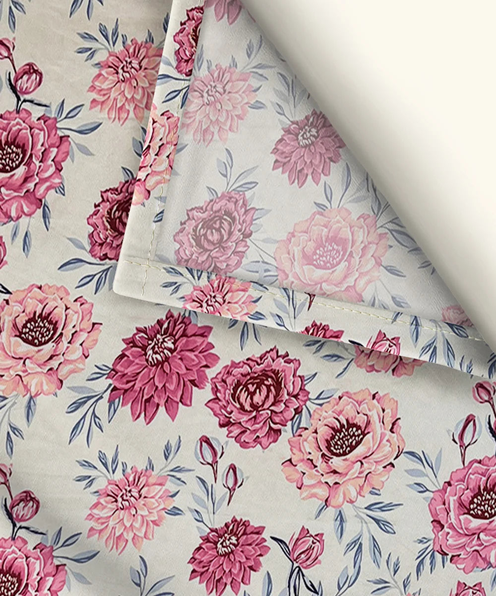 Floral CharmKing Size Bedsheet With 2 Pillow Cover