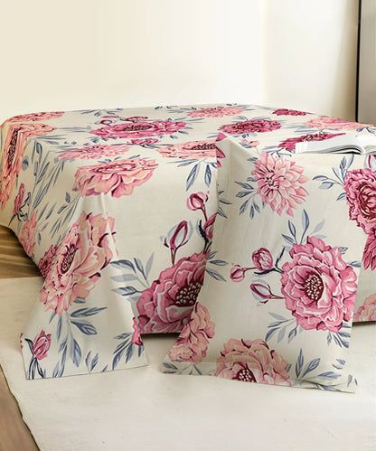 Floral CharmKing Size Bedsheet With 2 Pillow Cover