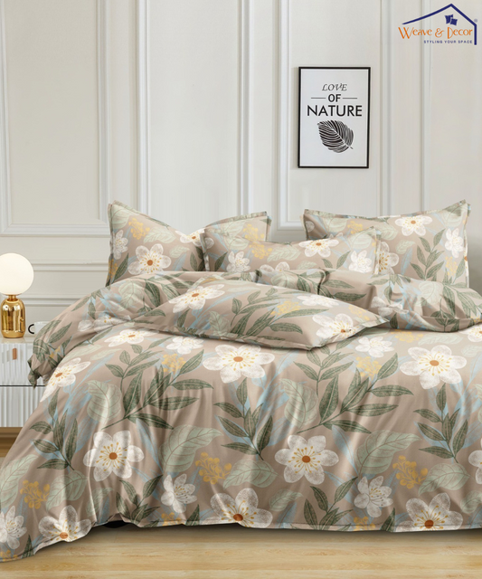 NatureÕs TouchKing Size Bedsheet With 2 Pillow Cover