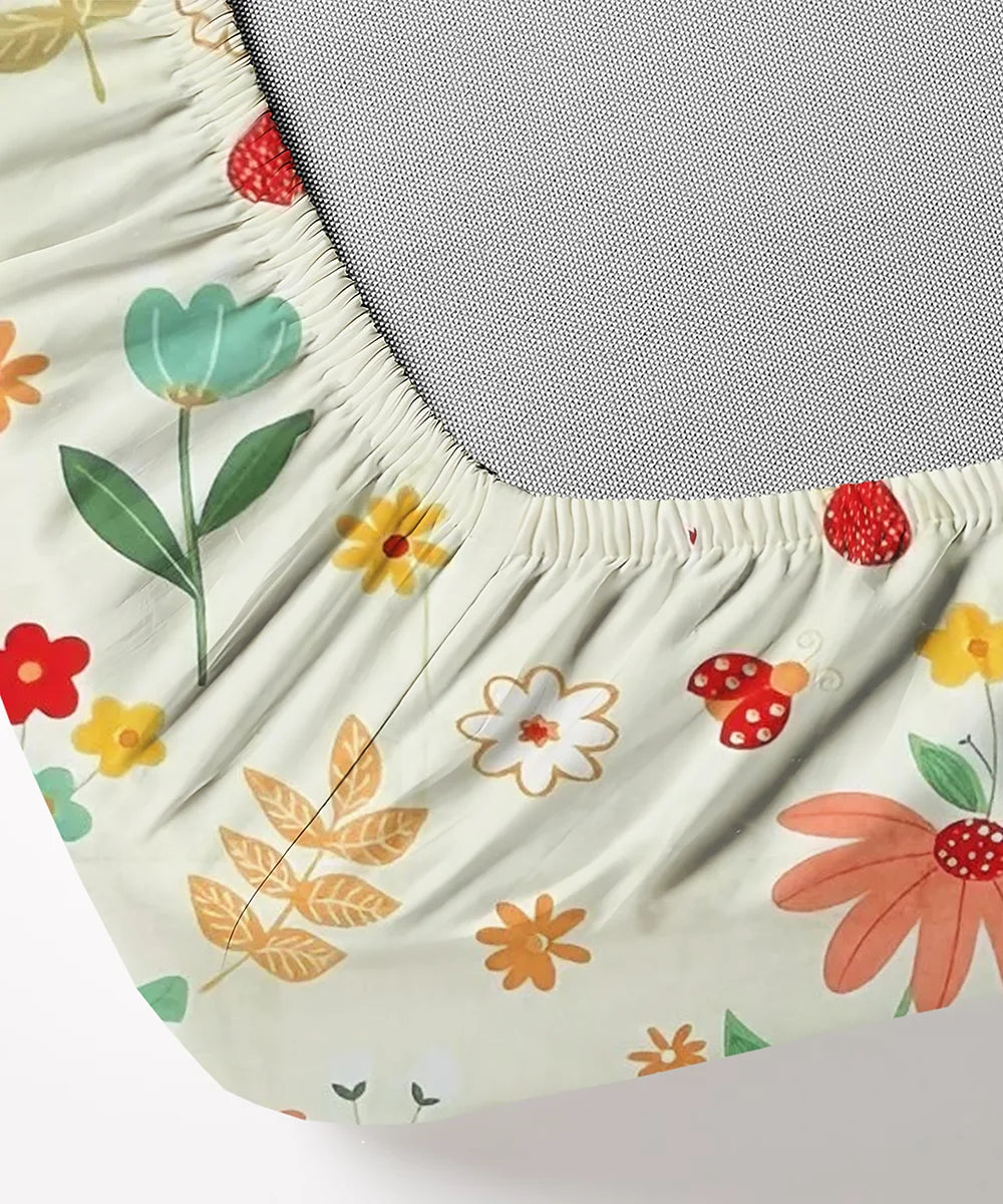 Sunny MeadowKing Size Bedsheet With 2 Pillow Cover