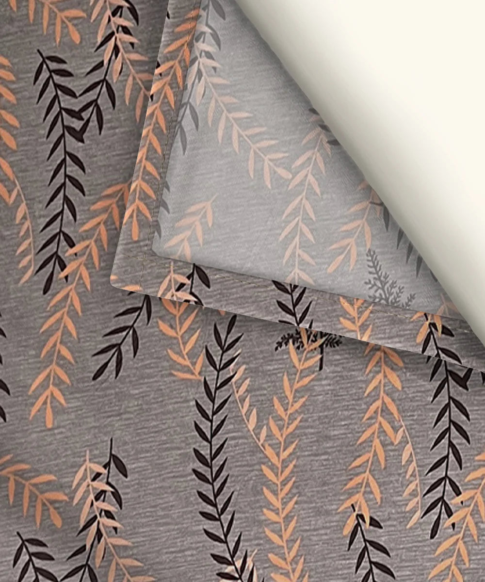 Urban LeafKing Size Bedsheet With 2 Pillow Cover
