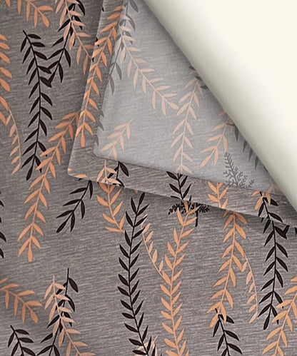 Urban LeafKing Size Bedsheet With 2 Pillow Cover