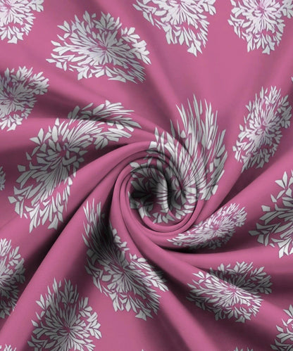 Crimson Dahlia Floral King Size Bedsheet With 2 Pillow Cover
