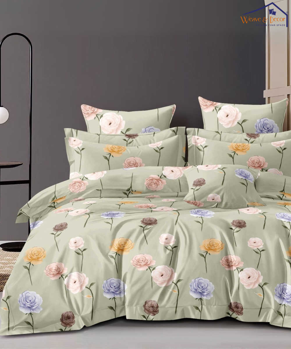 Brown  Floral  bedsheets 