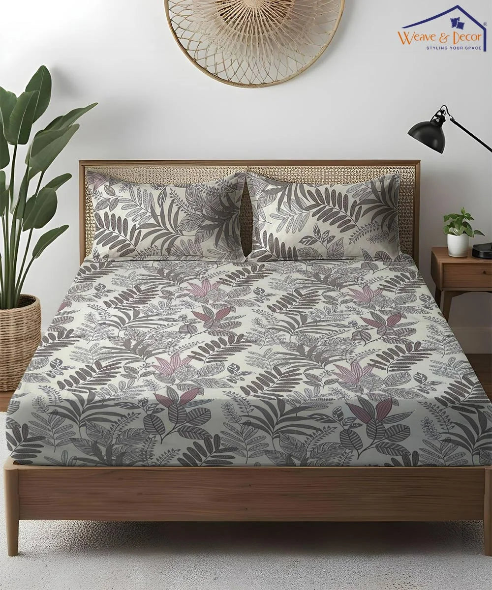 Woodland Whisper Flat Bedsheet With Pillow Covers