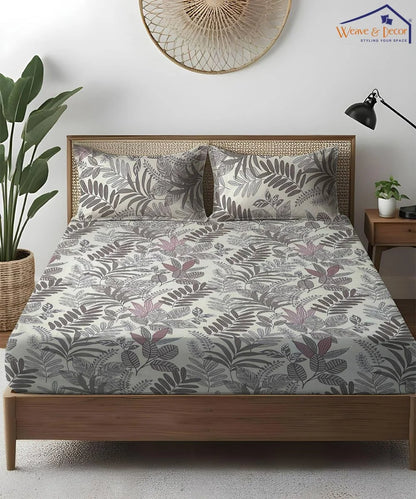 Woodland Whisper Flat Bedsheet With Pillow Covers