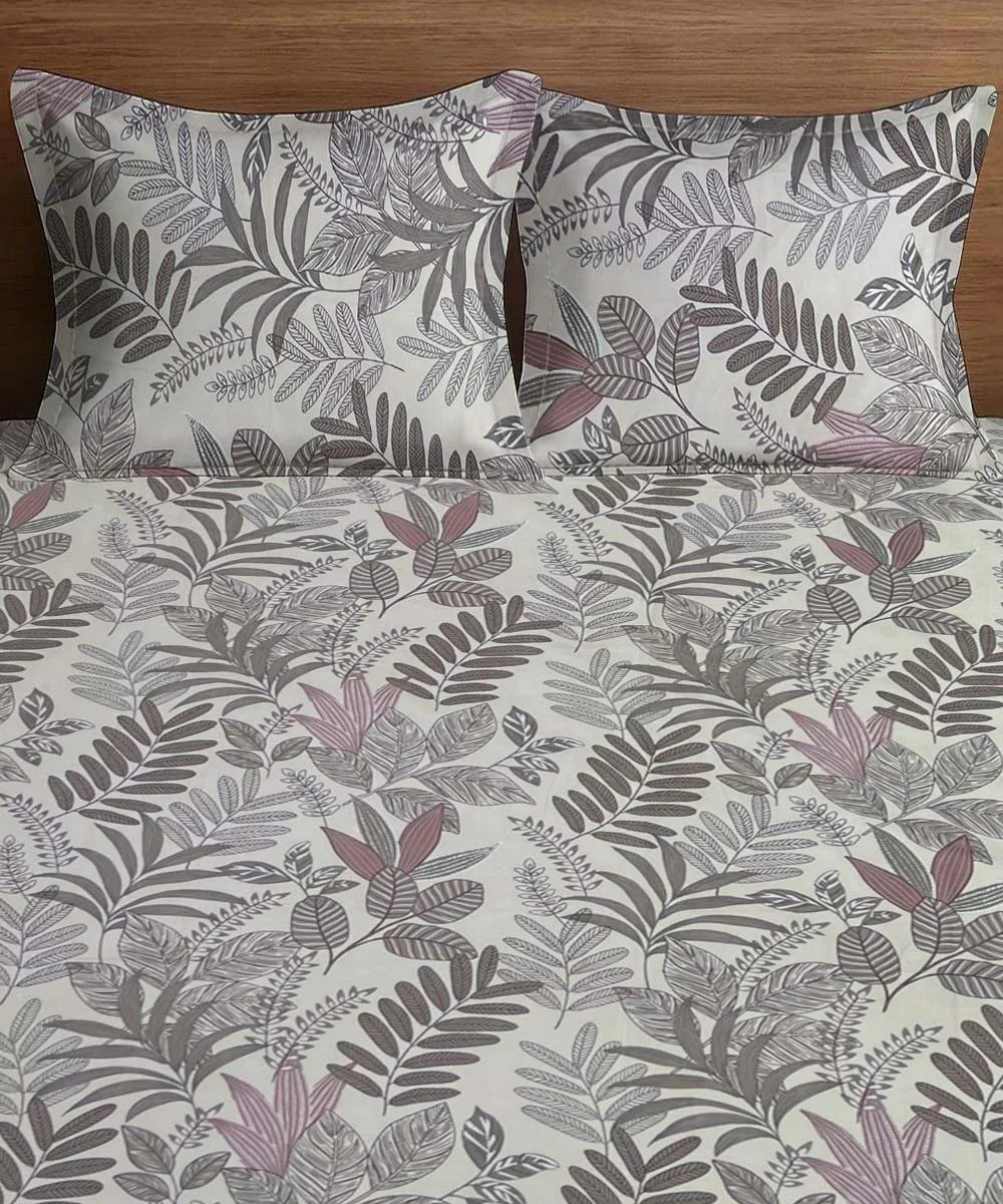 Woodland Whisper Flat Bedsheet With Pillow Covers