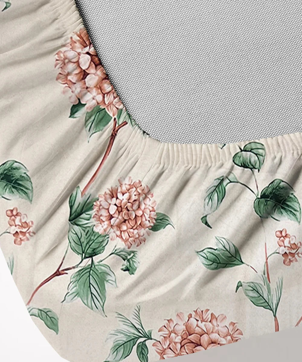 Classic Garden Flat Bedsheet With Pillow Covers