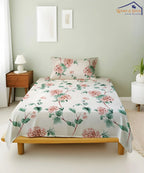 Classic Garden Flat Bedsheet With Pillow Covers