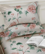 Classic Garden Flat Bedsheet With Pillow Covers