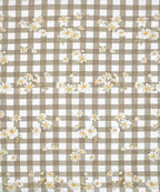 Grey Daisy Flat Bedsheet With Pillow Covers