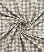 Grey Daisy Flat Bedsheet With Pillow Covers