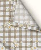 Grey Daisy Flat Bedsheet With Pillow Covers
