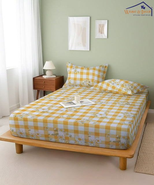 Sunshine DaisyBedsheet With Pillow Covers