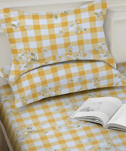 Sunshine DaisyBedsheet With Pillow Covers
