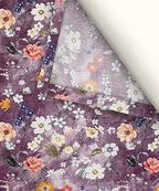 Lavender BloomFlat Bedsheet With Pillow Covers