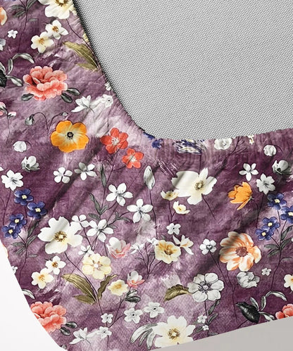 Lavender BloomFlat Bedsheet With Pillow Covers
