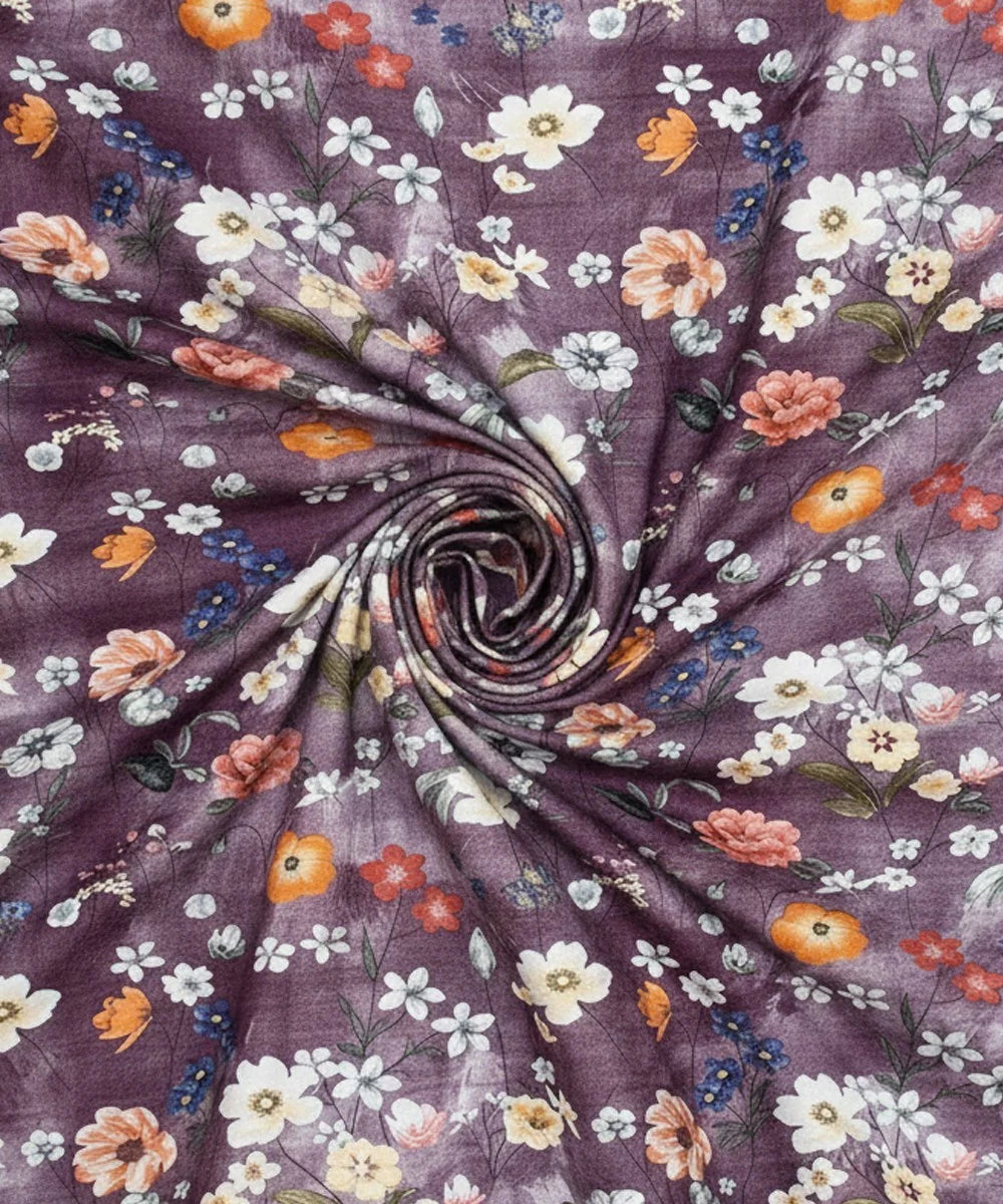 Lavender BloomFlat Bedsheet With Pillow Covers
