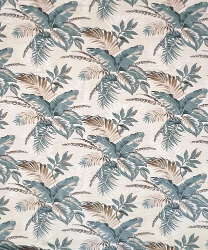 Coastal Leaf StripeFlat Bedsheet With Pillow Covers