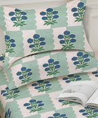 Bluebell MeadowKing Size Bedsheet With 2 Pillow Cover