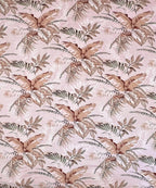 Ivory PalmFlat Bedsheet With Pillow Covers