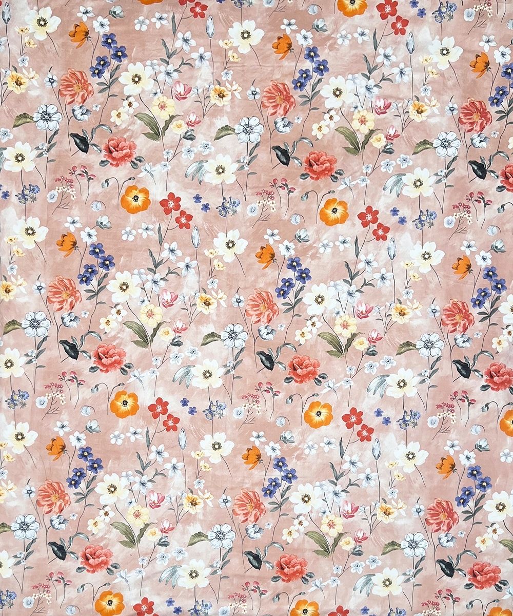 Misty Bloom Bedsheet With Pillow Covers