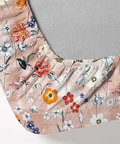 Misty Bloom Bedsheet With Pillow Covers