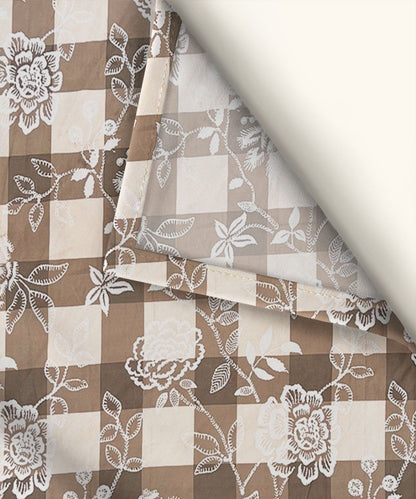 Bloom Check Bedsheet With Pillow Covers