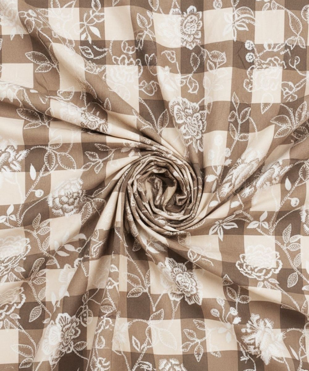 Bloom Check Bedsheet With Pillow Covers