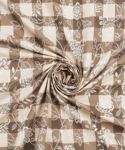 Bloom Check Bedsheet With Pillow Covers