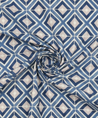 Steel Blue Prism Bedsheet With Pillow Covers