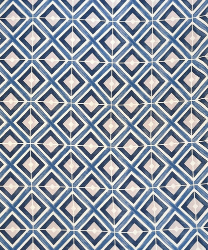 Steel Blue Prism Bedsheet With Pillow Covers