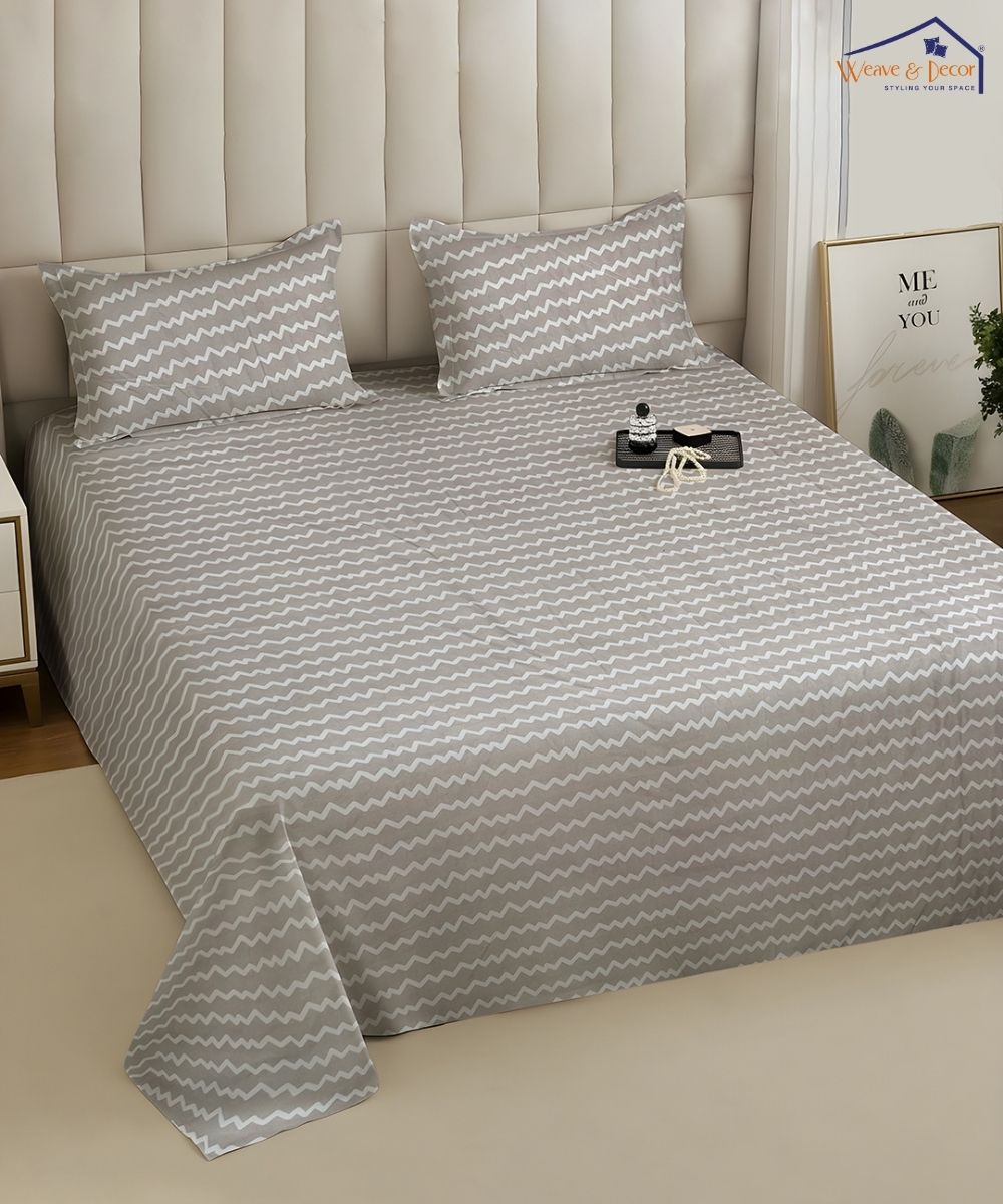 Pearl Wave Bedsheet With Pillow Covers