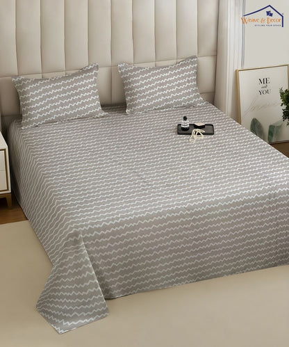 Pearl Wave Bedsheet With Pillow Covers
