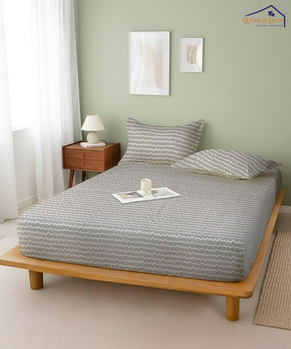 Pearl Wave Bedsheet With Pillow Covers