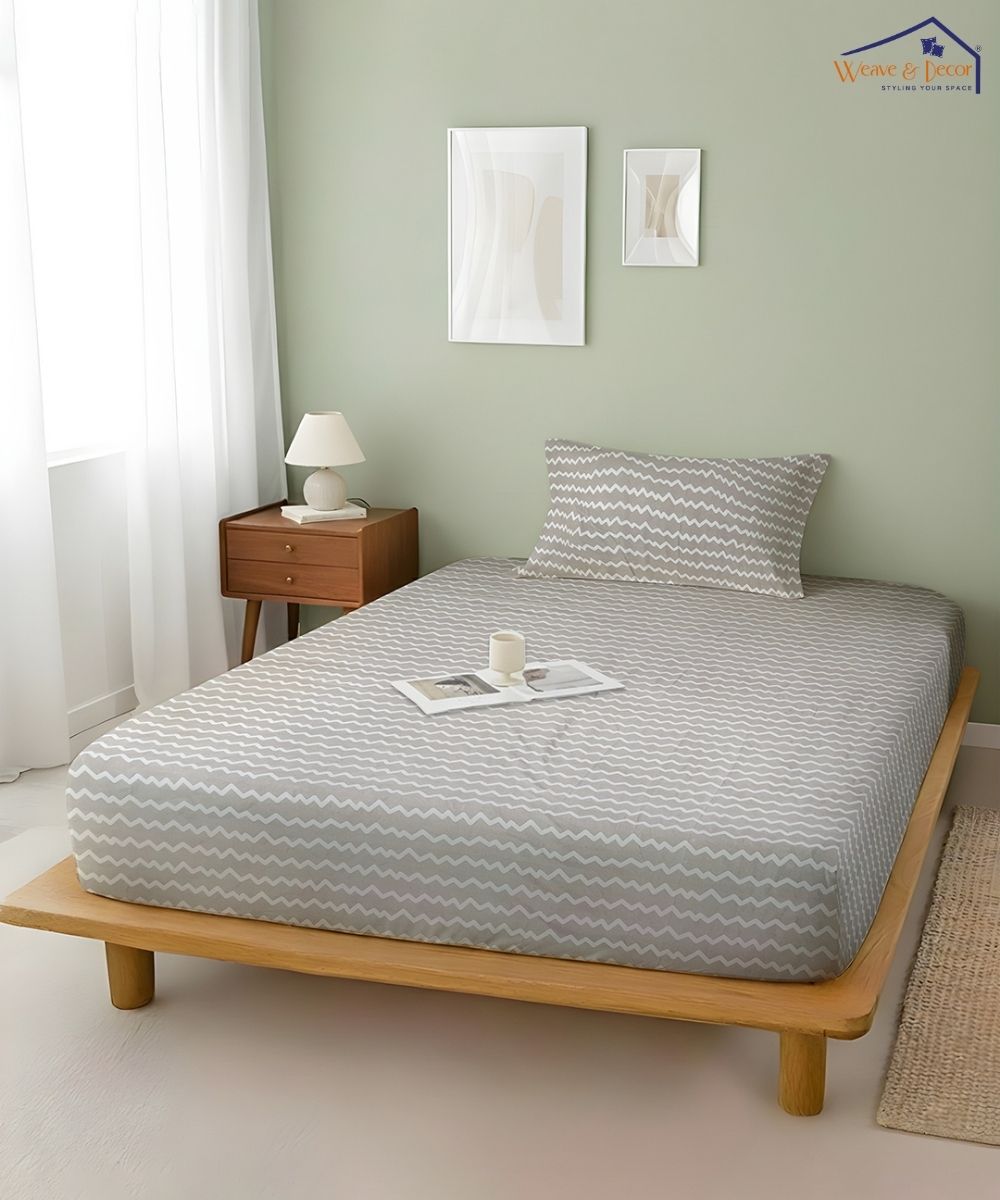 Pearl Wave Bedsheet With Pillow Covers